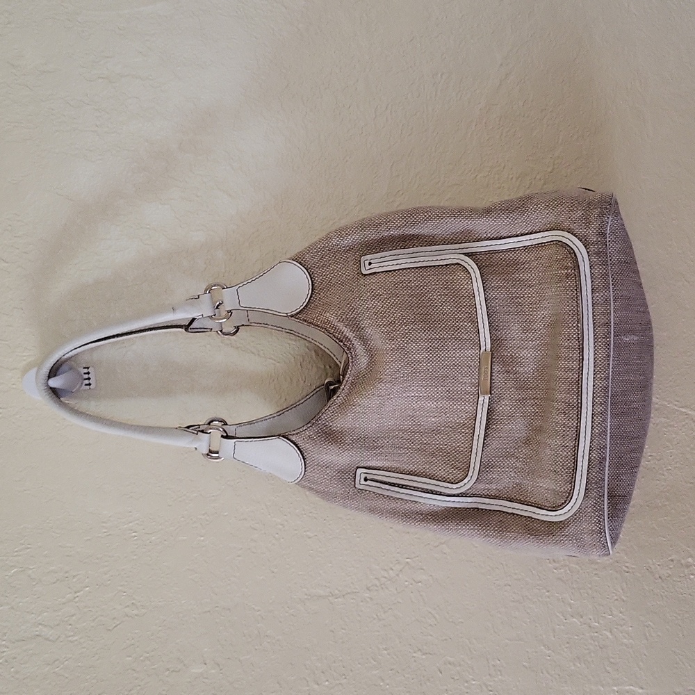 Tod's Canvas and Leather Shoulder Bag